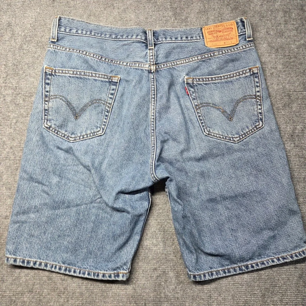 Levis 505 Regular Fit Denim Shorts Mens 36 Blue Medium Wash Cotton 505-0275
